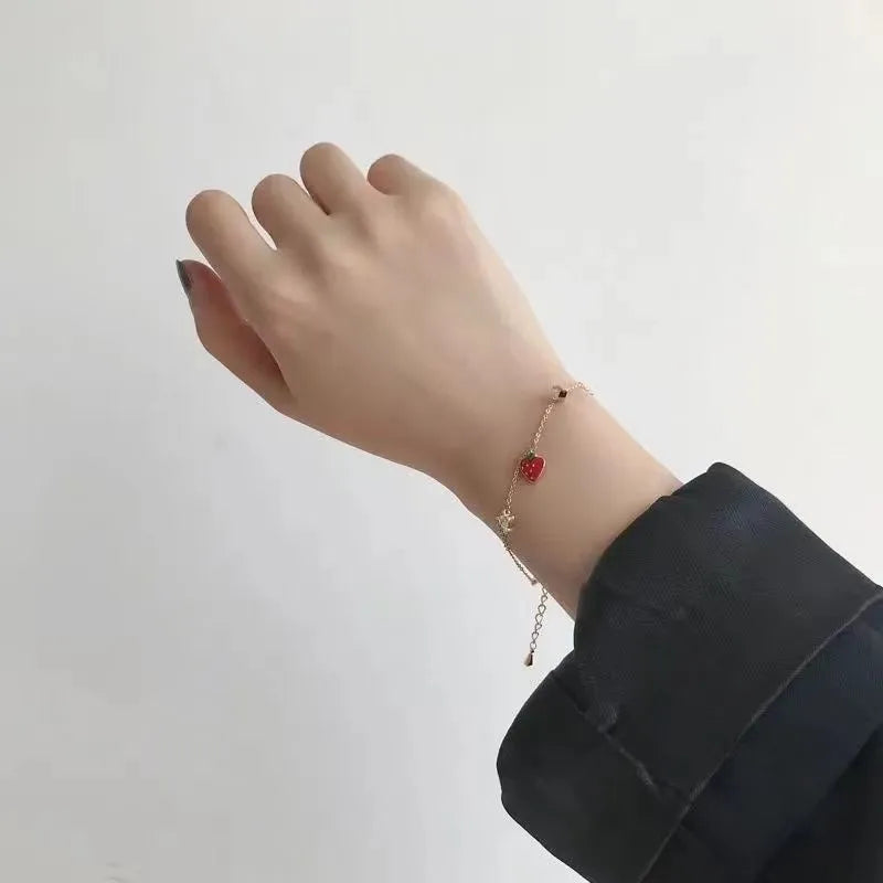 Elegant Cute Simple Style Fruit Chain Bracelets.