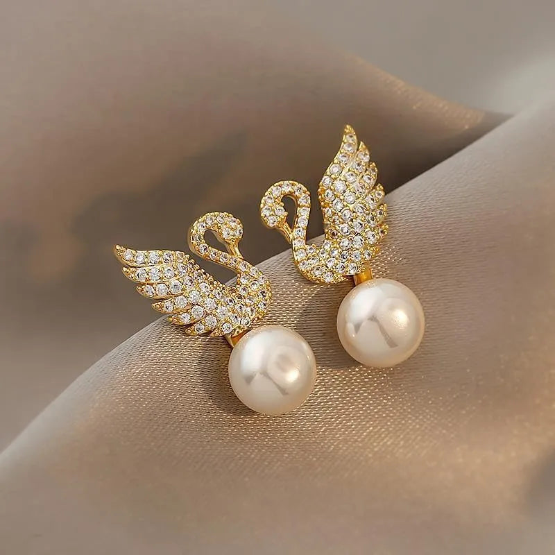 Elegant Swan Shape Earrings