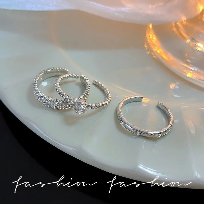 Light Luxury Silver Ring