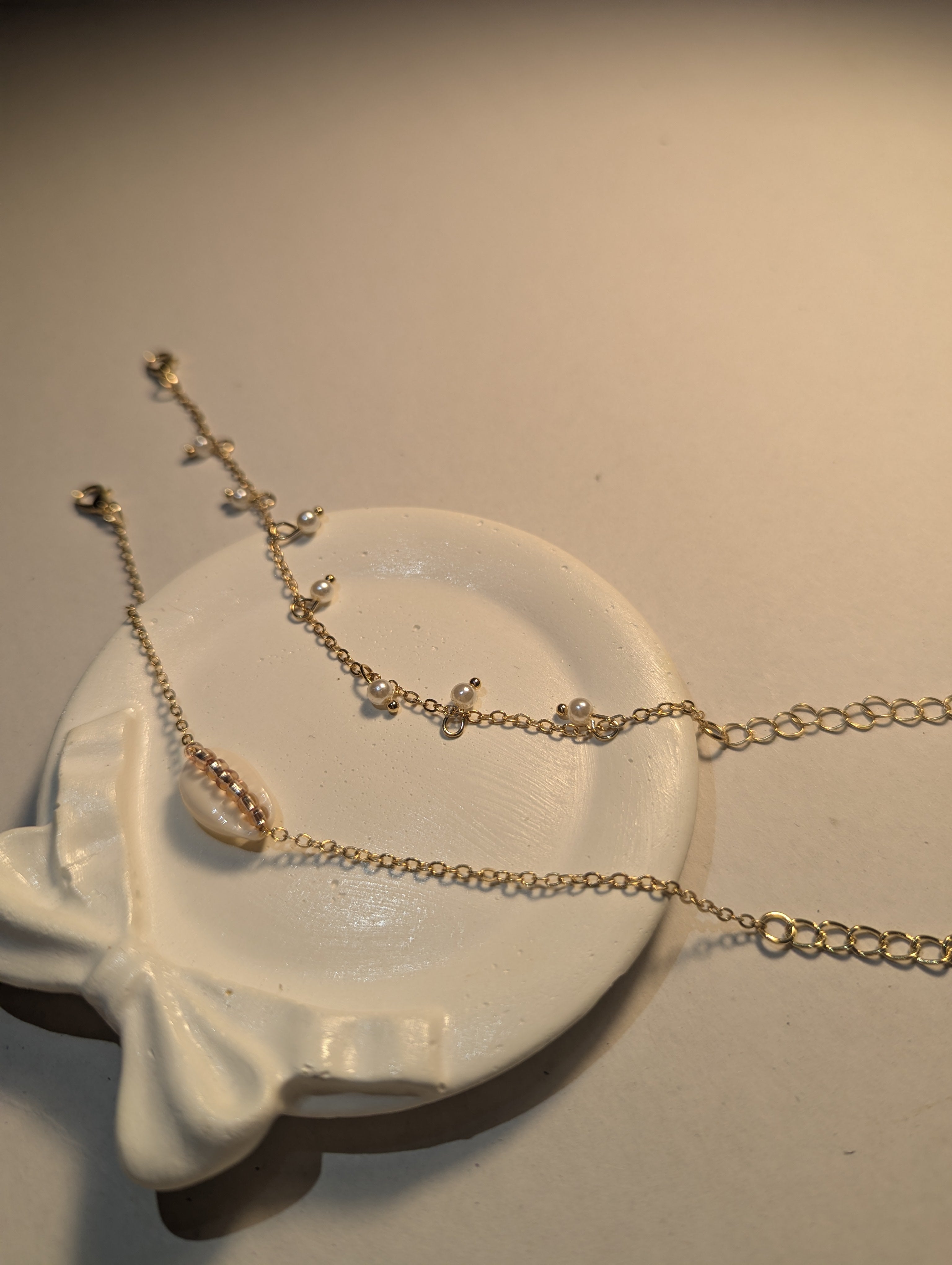 Elegant Triple Bracelet Set – Stylish Chain & Beaded Bracelet