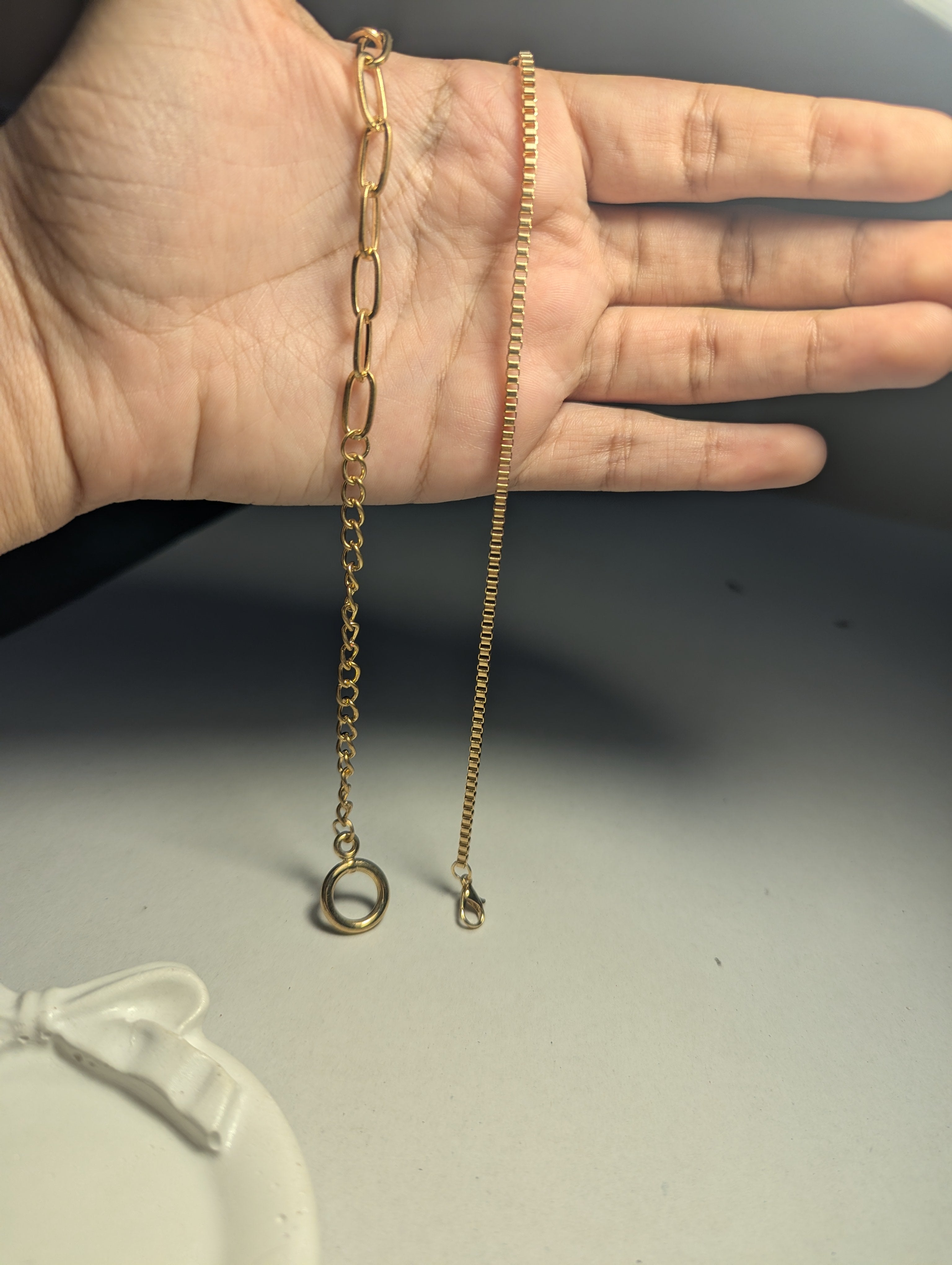 Elegant Triple Bracelet Set – Stylish Chain & Beaded Bracelet