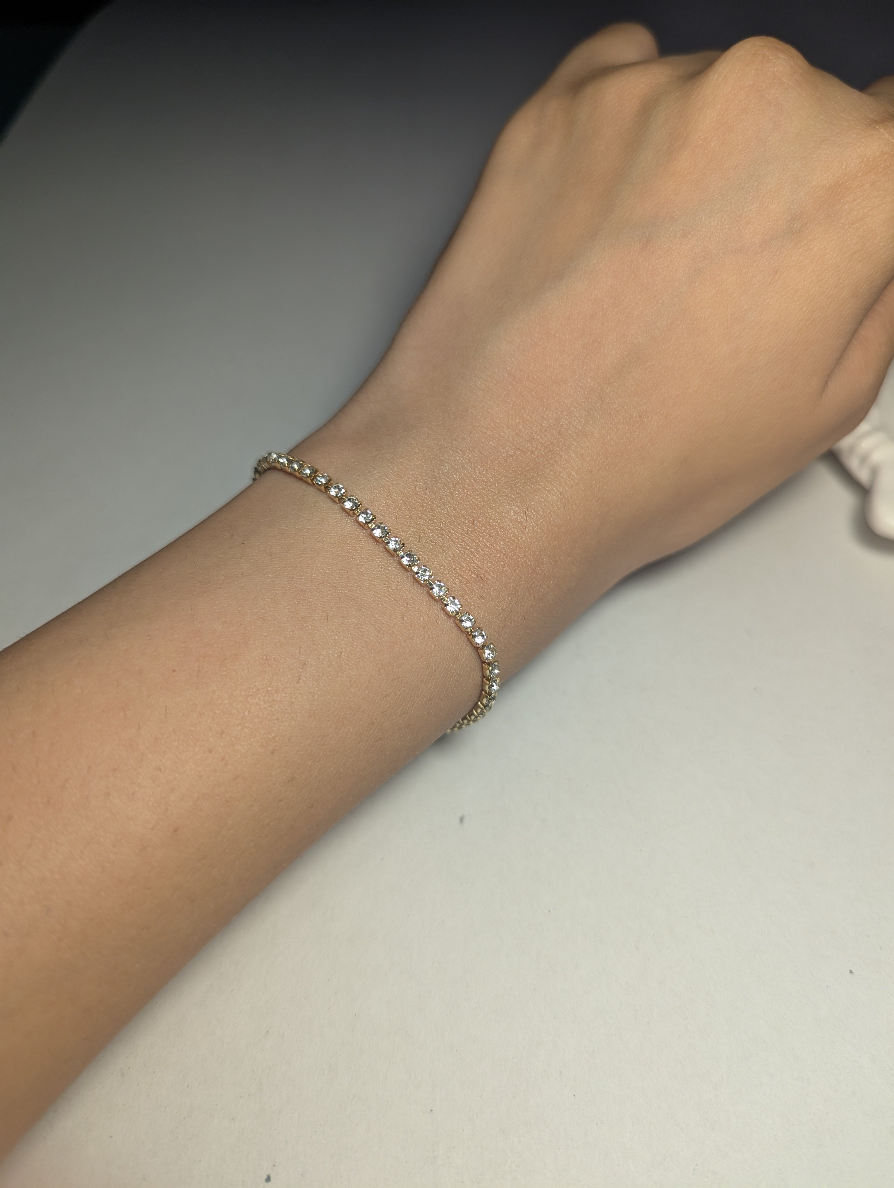 Celestial Glow Bracelet – Starry Beads & Chain Link