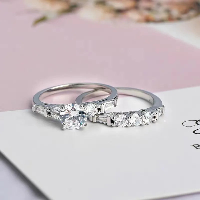 Simple Style Shiny Geometric Alloy Rings